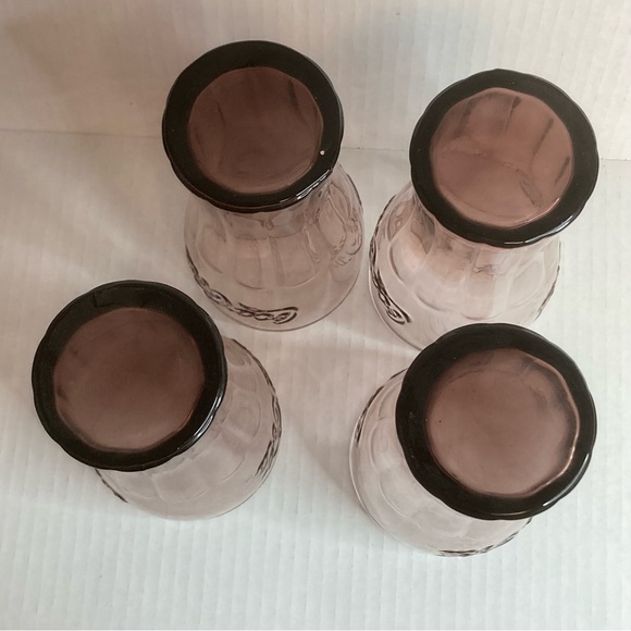 Vintage Coca-Cola purples glasses set of 4 - Picture 5 of 7